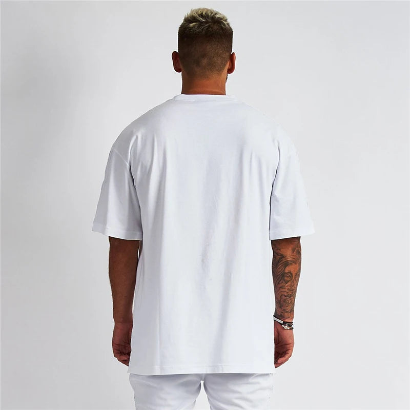 Blank Cotton Street Wear Tshirt Oversized Drop Shoulder T-Shirt Custom High Quality Printing Heavy Weight T Shirt for Men