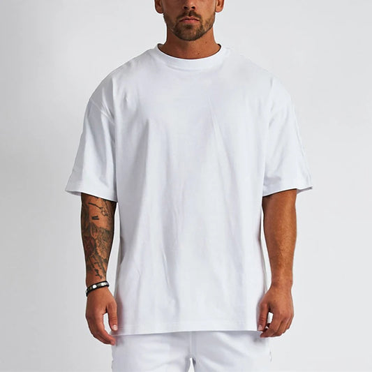 Blank Cotton Street Wear Tshirt Oversized Drop Shoulder T-Shirt Custom High Quality Printing Heavy Weight T Shirt for Men